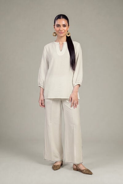 Dyed | Crepe | Solid Crepe Trousers | GBP 25.00