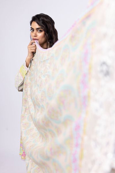 Embroidered | Light Oak Silk | Dupatta | GBP 35.00