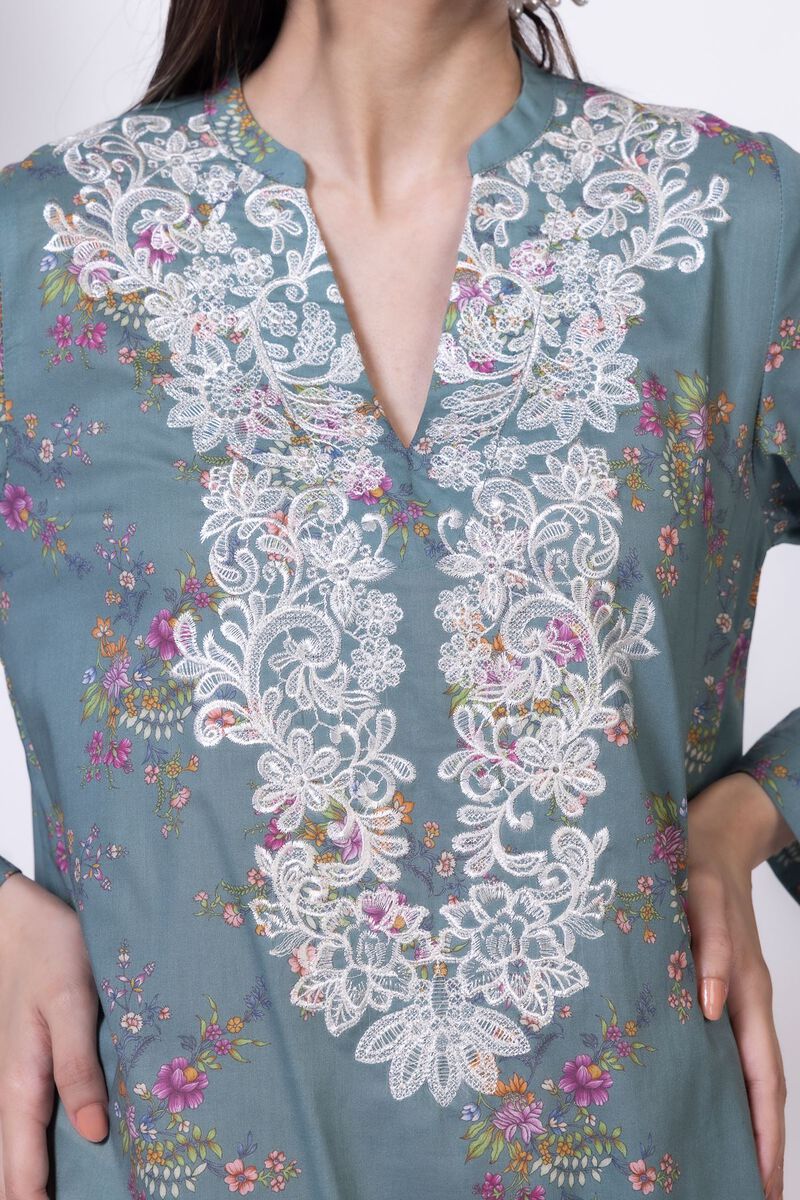 Embroidered | Cambric | Kurta | GBP 12.50