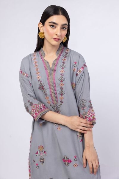 Embroidered | Russian Raw Silk | Kurta | GBP 50.00