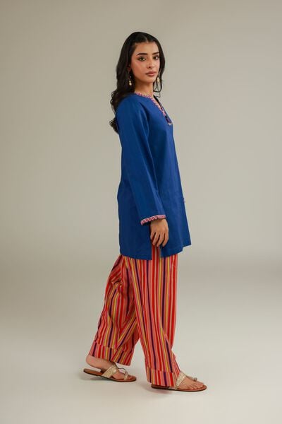 Embroidered | Cotton Dobby | Embroidered Cotton Shalwar | GBP 15.00