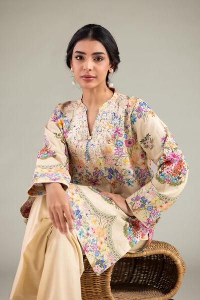 Embroidered | Textured Cotton | Kurta | GBP 15.00