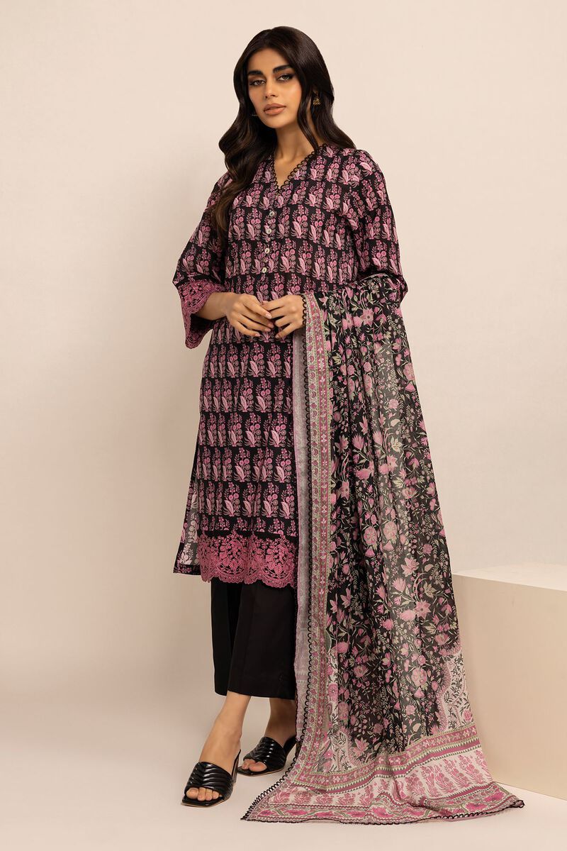 Embroidered | Cambric | Fabrics 3 Piece | null