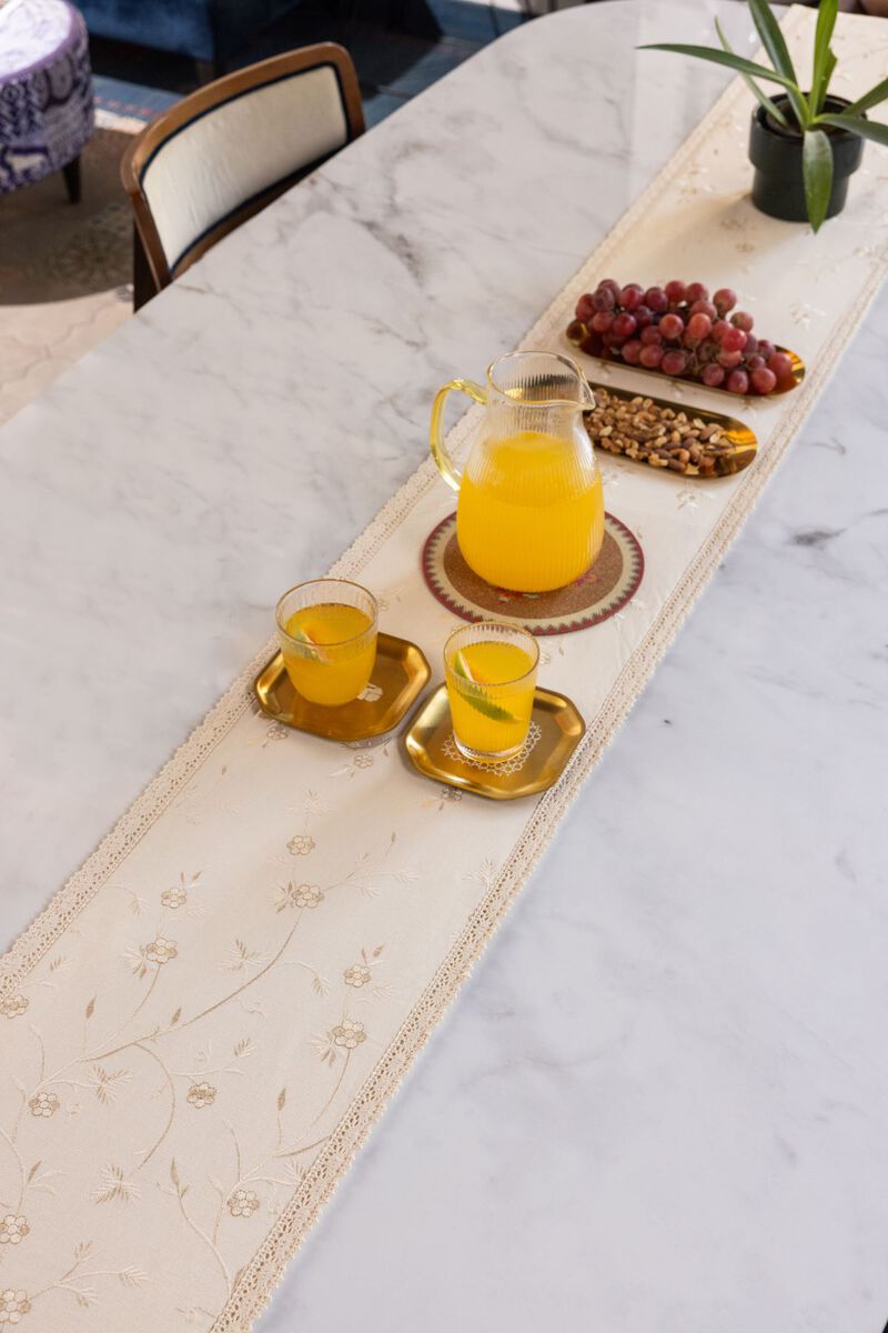 Cotton | Embroidered | Table Runner | GBP 6.00