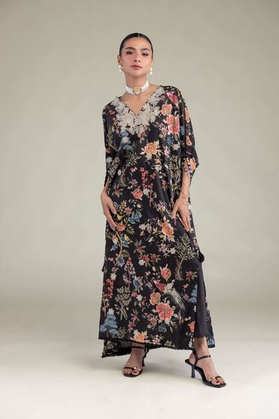 Embroidered | Raw Silk | Pants | GBP 25.00