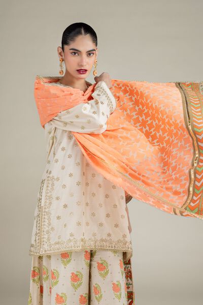 Printed | Raw Silk | Dupatta | GBP 25.00