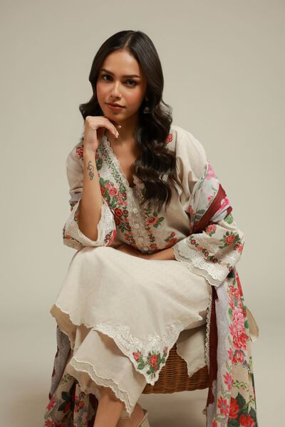 Embroidered | Dobby | Ready-Made Tailored Suit | GBP 65.00