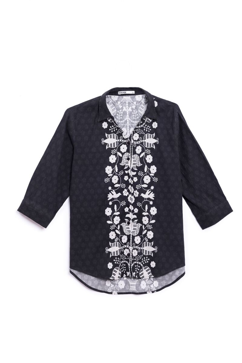 Printed | Ripple Crinkle | Shirt | null