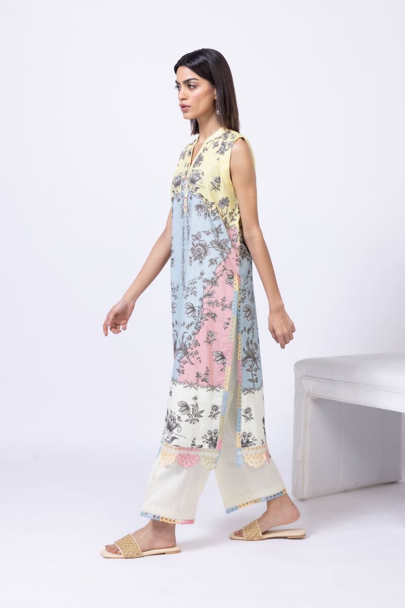 Embroidered | Crosshatch Poplin | Kurta | GBP 12.50