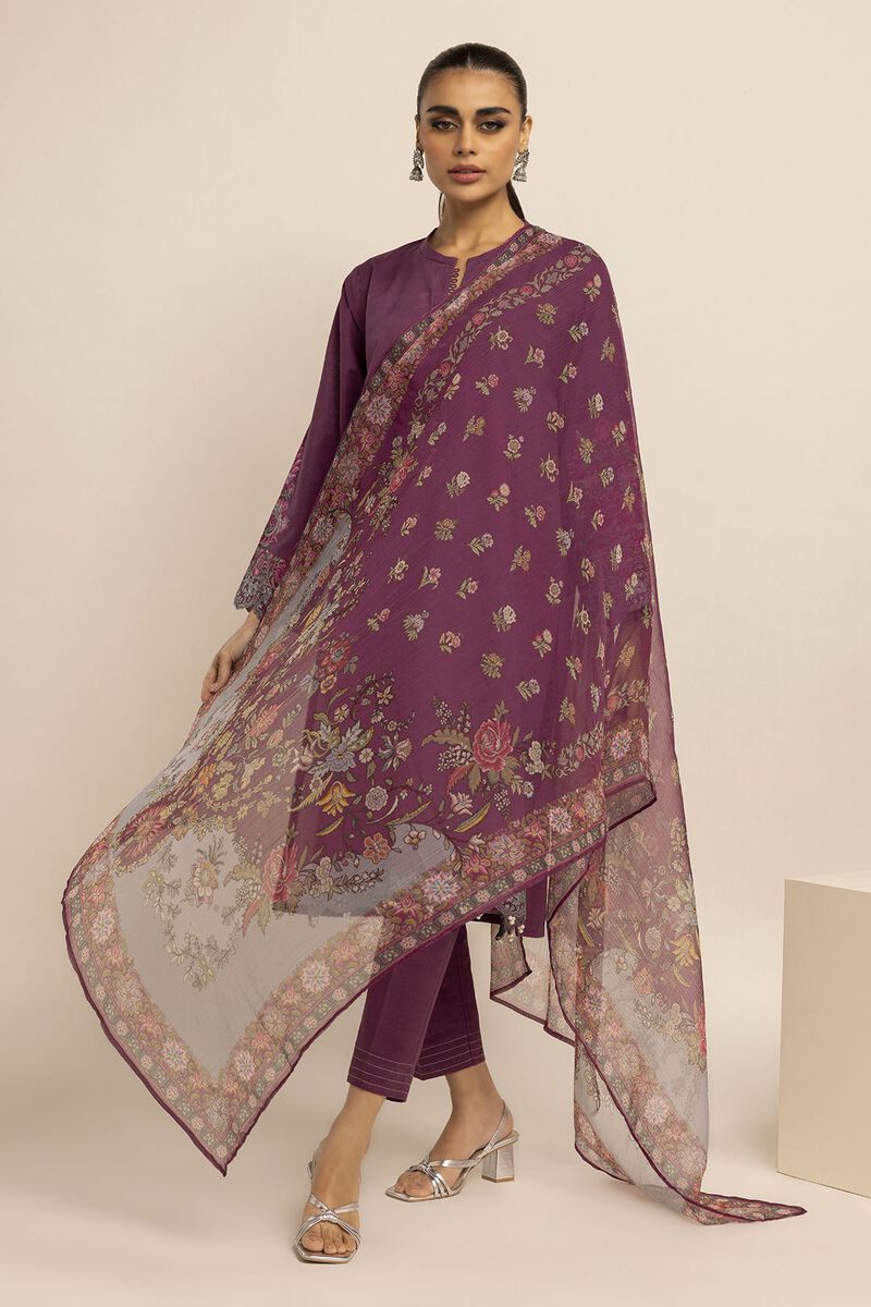 Embroidered | Crosshatch | Fabrics 3 Piece | null
