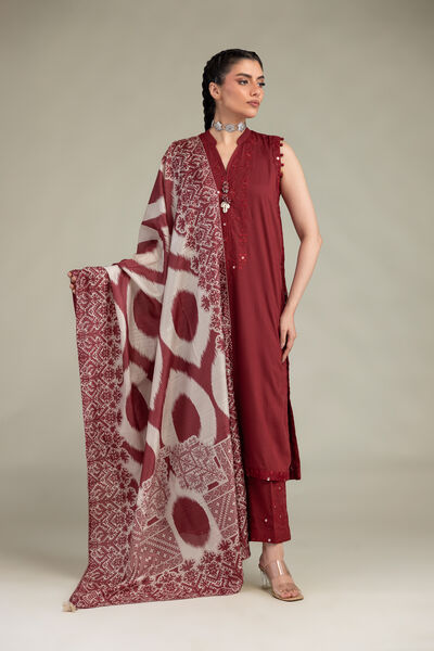 Embroidered | Raw Silk | Silk Solid Pants | GBP 35.00