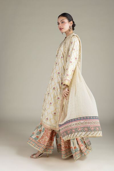 Printed | Raw Silk | Pants | GBP 25.00