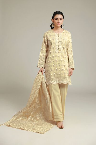 Embroidered | Cambric | Fabrics 3 Piece | GBP 22.50