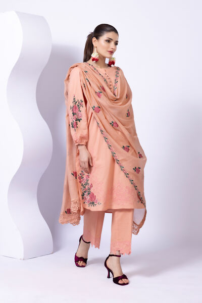 Embroidered | Cotton Dobby | Pants | GBP 6.00