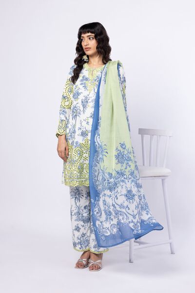 Embroidered | Crosshatch Raw Silk | Pants | GBP 16.00