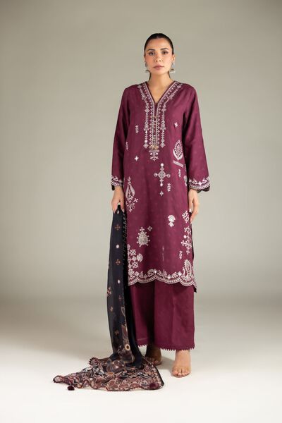 Embroidered | Broshia | Fabrics 3 Piece | GBP 45.00