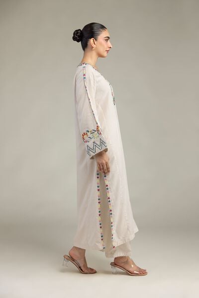 Embroidered | Raw Silk | Raw Silk Pants | GBP 20.00