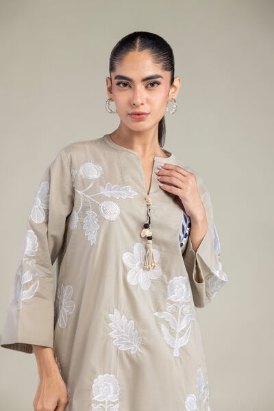 Embroidered | Cambric | Floral Cambric Tunic | GBP 12.00