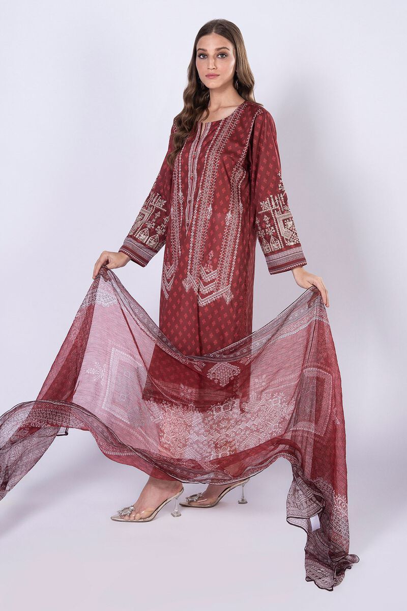Cambric | Embroidered | Fabrics 2 Piece | Top Dupatta | null