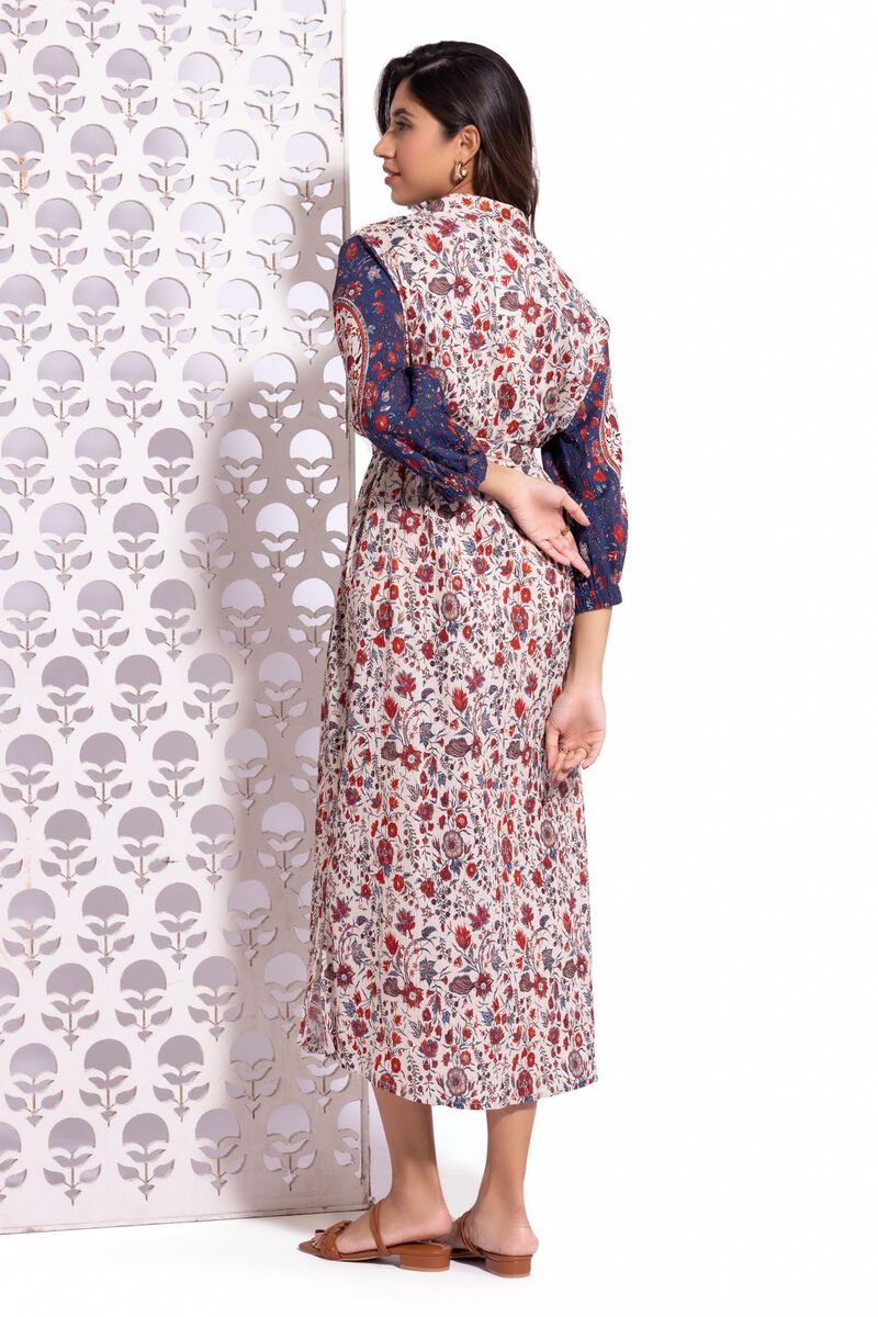 Printed | Ripple Crinkle | Maxi Dress | null