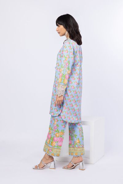 Printed | Crosshatch Raw Silk | Pants | GBP 20.00