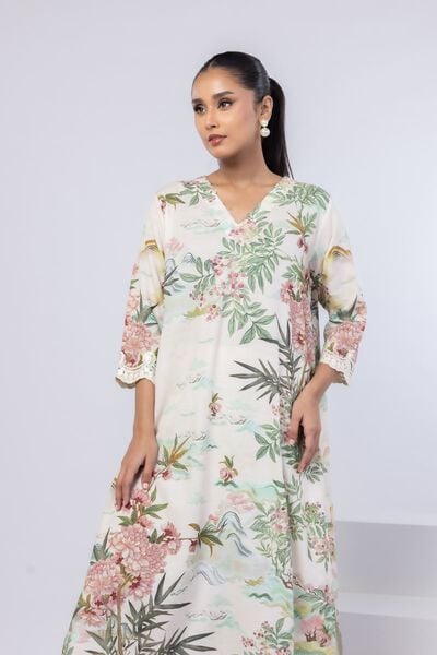 Embroidered | Dull Raw Silk | Kurta | GBP 25.00
