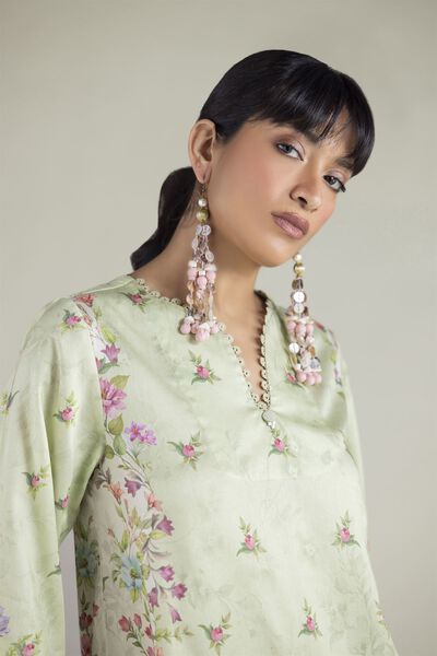 Embroidered | Satin | Fabrics 2 Piece | Top and Bottom | GBP 30.00