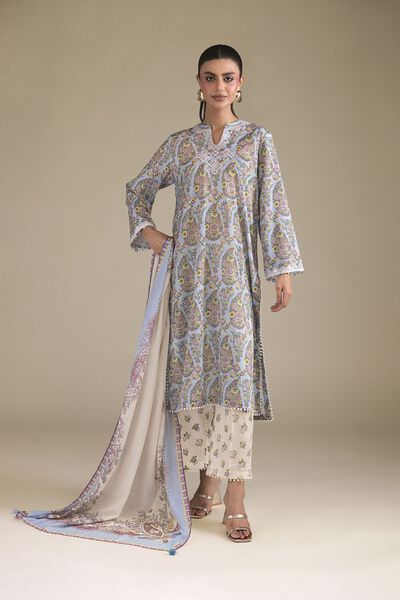 Embroidered | Cambric | Fabrics 3 Piece | GBP 40.00