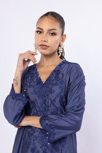 Embroidered | Raw Silk | Kurta | GBP 35.00