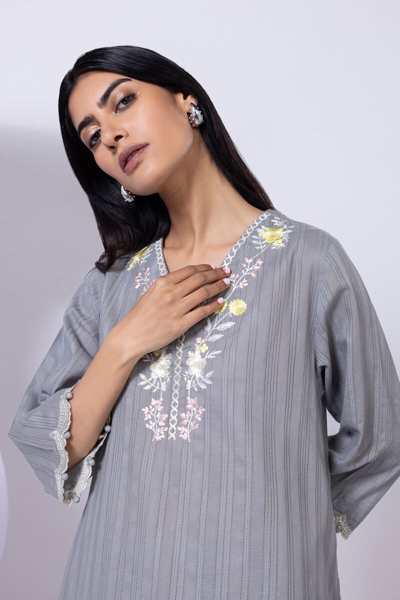 Embroidered | Leno | Kurta | GBP 12.50