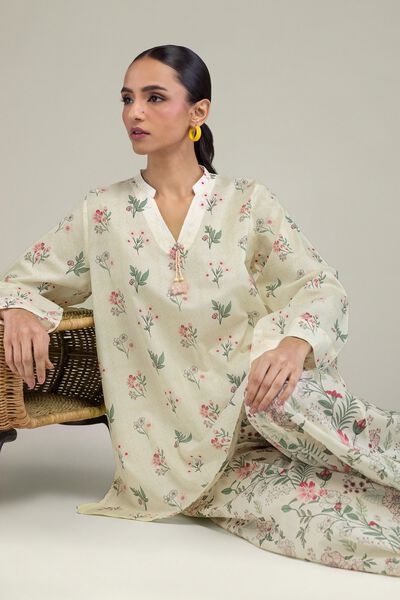 Printed | Cambric | Floral Cambric Kurta | GBP 10.00