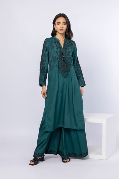 Embroidered | Russian Raw Silk | Pants | GBP 25.00