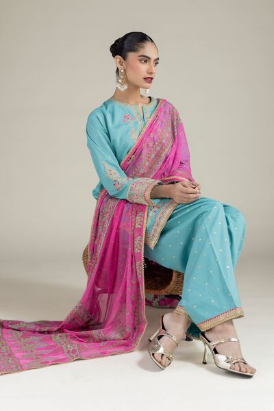 Printed | Raw Silk | Dupatta | GBP 25.00