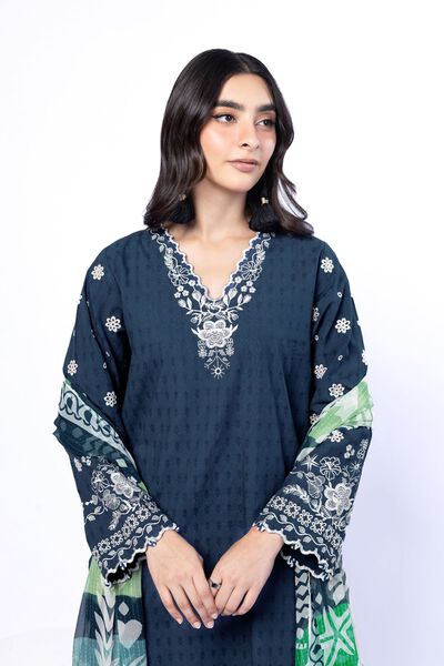 Embroidered | Cotton Dobby | Fabrics 3 Piece | GBP 40.00