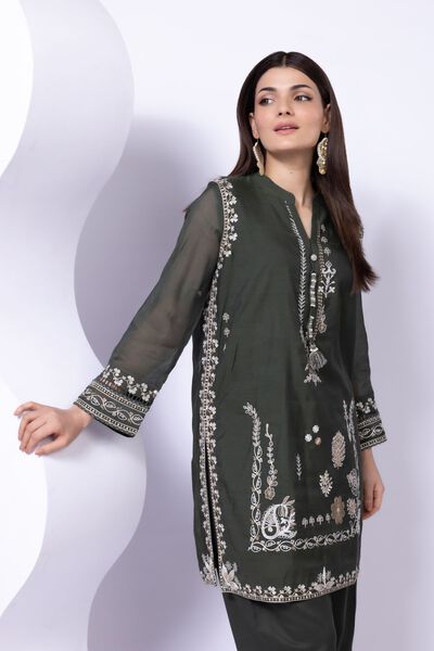 Embroidered | Paper Silk | Kurta | GBP 15.00