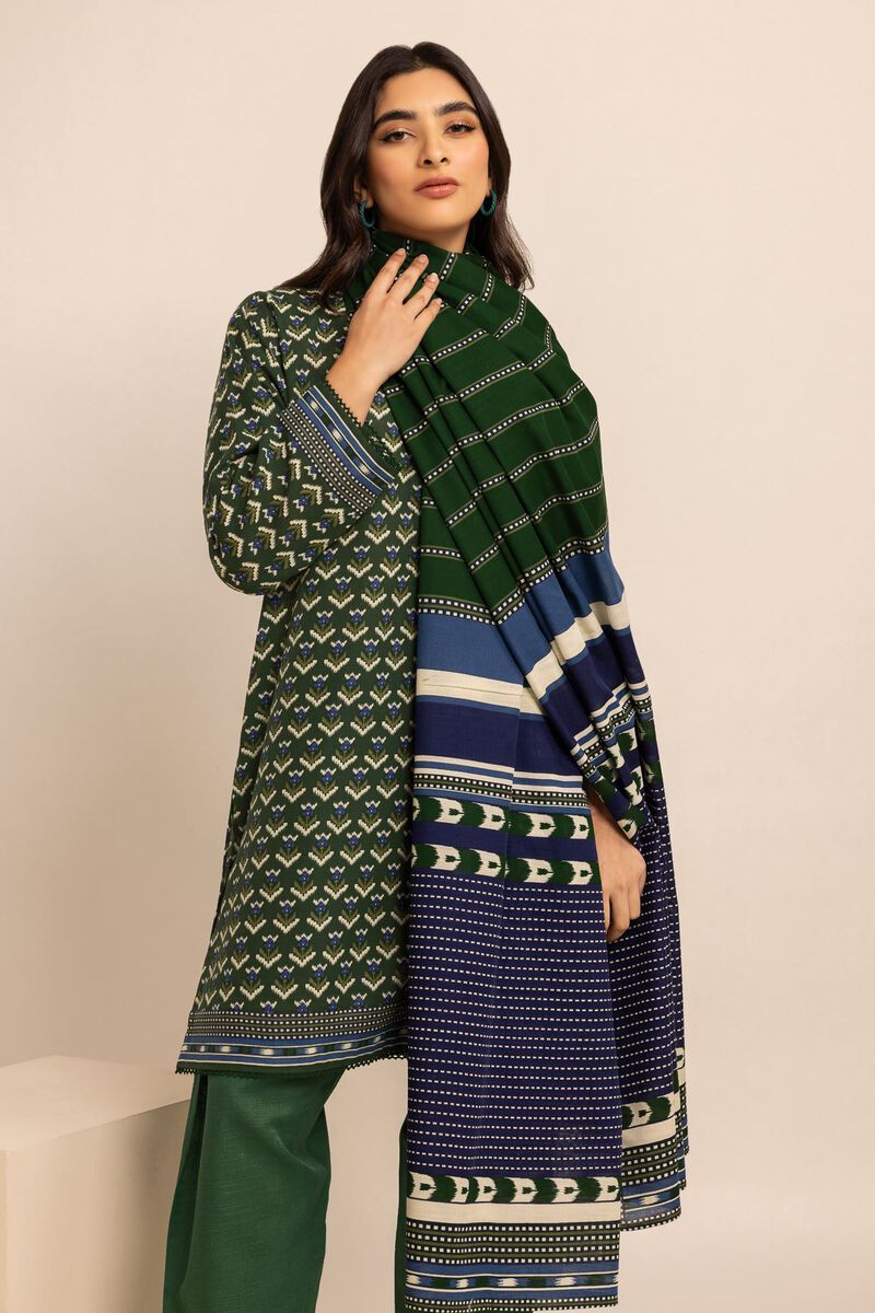 Printed | Light Khaddar | Fabrics 3 Piece | null