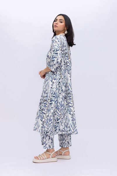 Printed | Ripple Crinkle | Straight Pants | GBP 4.50