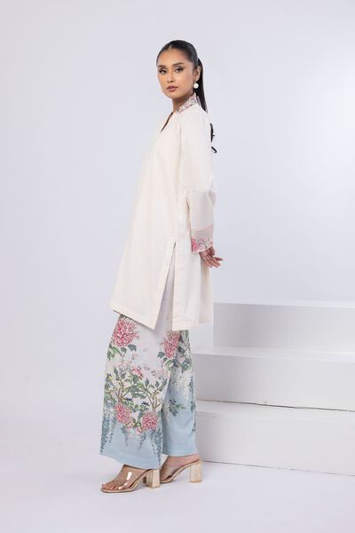 Printed | Dull Raw Silk | Pants | GBP 15.00