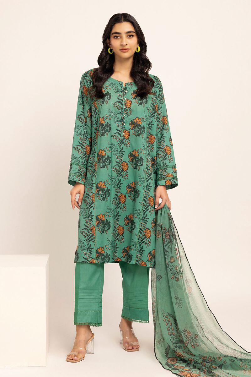 Printed | Cambric | Fabrics 3 Piece | null