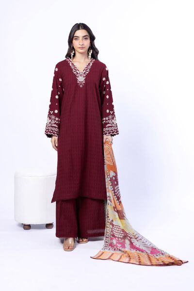 Embroidered | Cotton Dobby | Fabrics 3 Piece | GBP 40.00