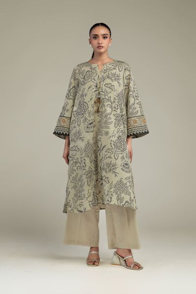 Printed | Cambric | Solid Beige Pants | GBP 25.00