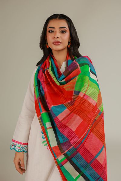 Embroidered | Cotton Net | Cotton Net Dupatta | GBP 15.00