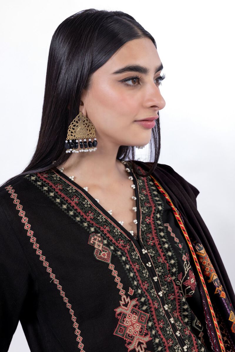 Embroidered | Crosshatch | Fabrics 3 Piece | null