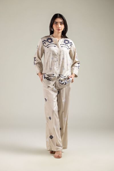 Embroidered | Viscose Crepe | Trousers | GBP 20.00