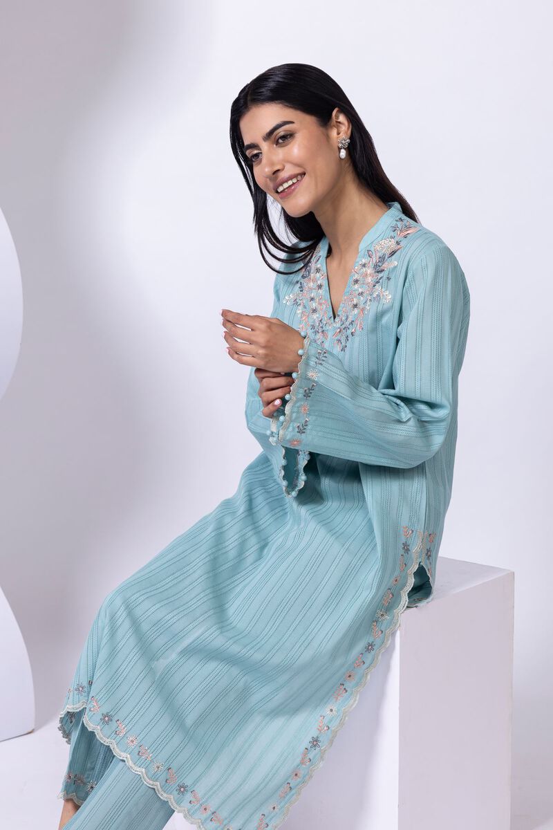 Embroidered | Leno | Kurta | GBP 15.00
