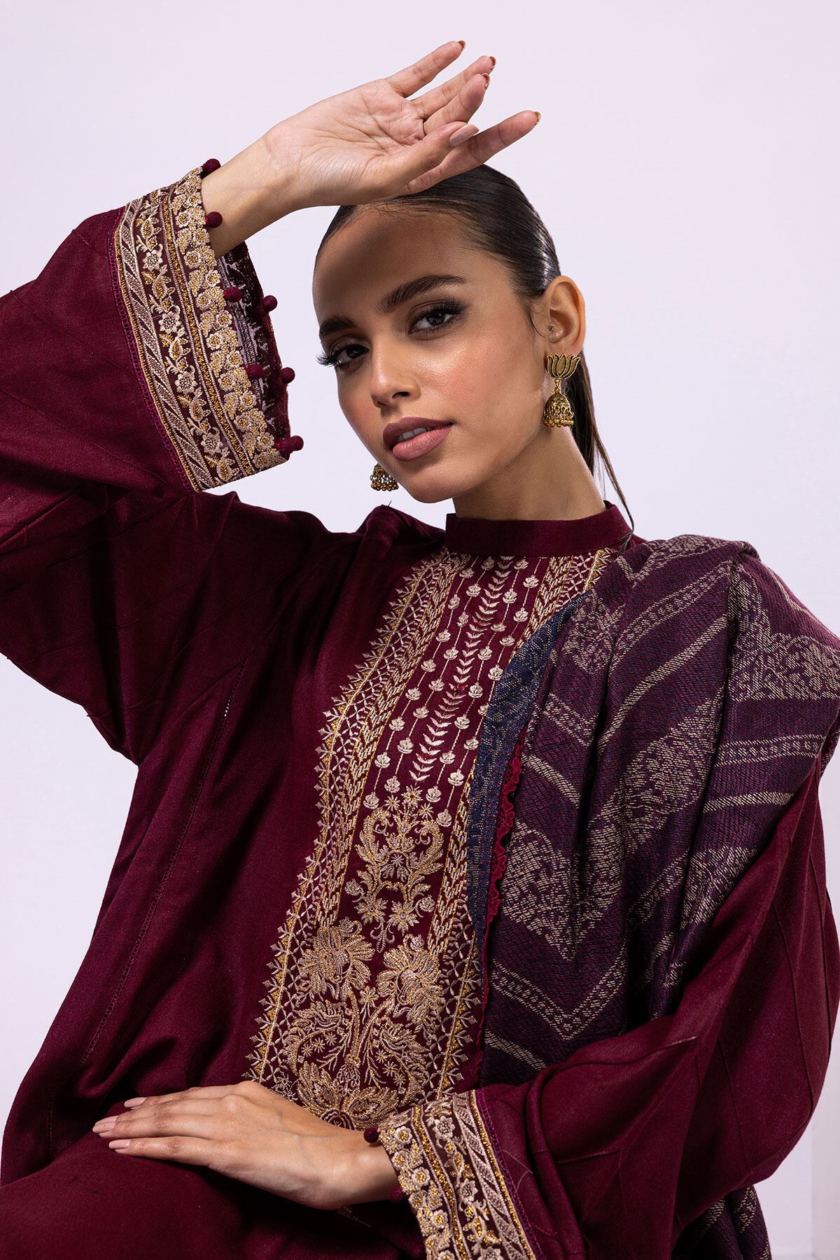 Khaadi velvet suit on sale