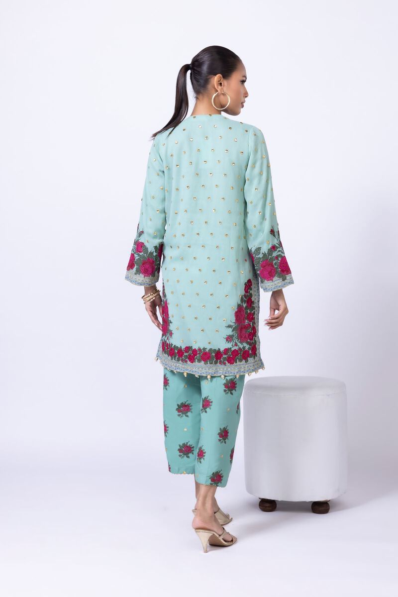 Embroidered | Polyester Crinkle Chiffon | Kurta | GBP 24.00