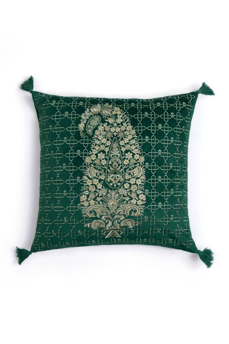 Velvet | Embroidered | Cushion Cover | null