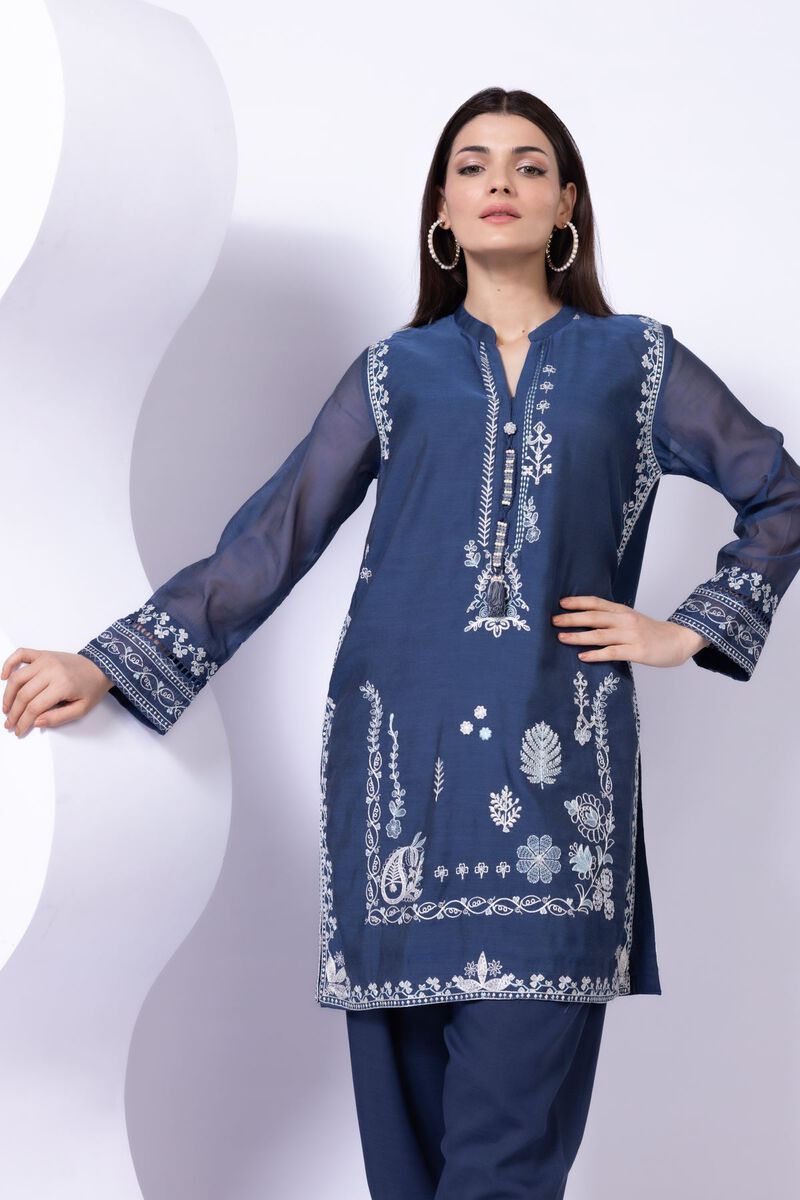 Embroidered | Paper Silk | Kurta | GBP 50.00