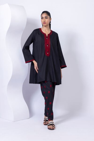 Embroidered | Crosshatch Poplin | Kurta | GBP 10.00